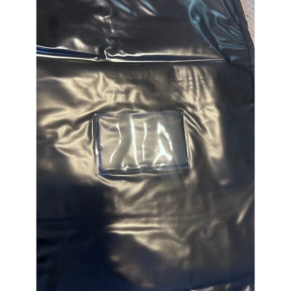 Mens Wearhouse Garment black Nylon waterproof Travel Bag zipper w/ handle new - Picture 5 of 5